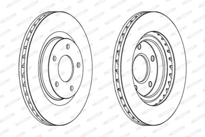 Диск тормозной FERODO DDF1624