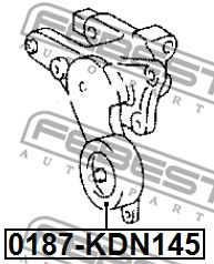 Ролик натяжной комплект FEBEST 0187KDN145