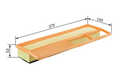 Фильтр воздушный BOSCH F026400002