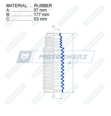 Пыльник рулевой рейки MotorHerz RDZ0309MG
