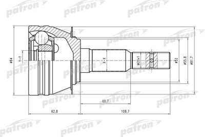 ШРУС наружный комплект PATRON PCV1311