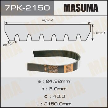 Ремень поликлиновой Masuma 7PK2150