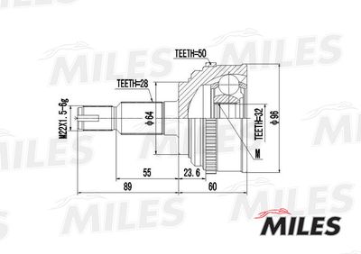 ШРУС наружный Miles GA20155