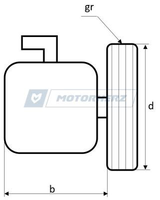 Насос ГУР MotorHerz P1002HG