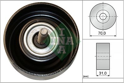 Ролик направляющий приводного ремня INA 532061410