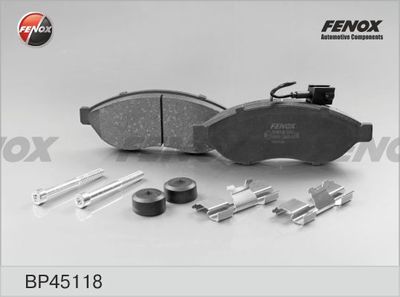 Колодки тормозные дисковые FENOX BP45118