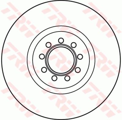 Диск тормозной передний TRW DF4984S