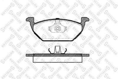 Колодки тормозные дисковые передние STELLOX 644000SX