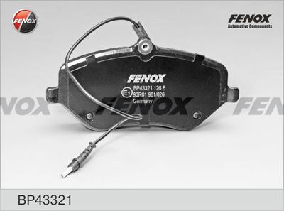 Колодки тормозные передние FENOX BP43321