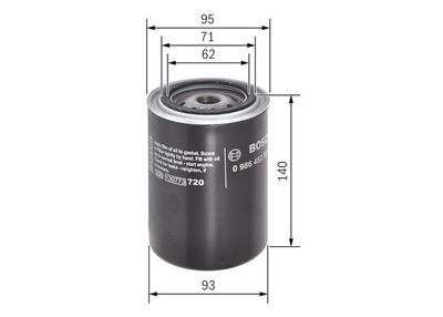 Фильтр масляный BOSCH 0986452001