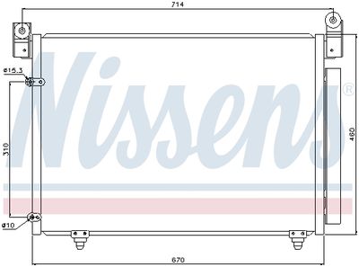 Радиатор кондиционера NISSENS 94933