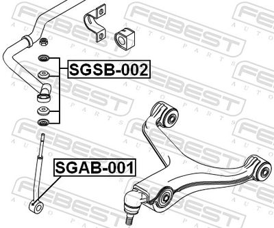 Втулка стабилизатора переднего SSANGYONG 4476008000