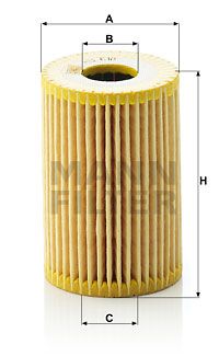 Фильтр масляный MANN-FILTER HU610X