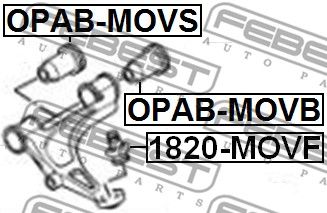 Сайлентблок рычага переднего FEBEST OPABMOVS