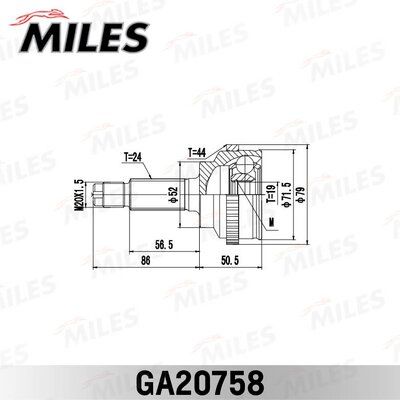 ШРУС наружный Miles GA20758