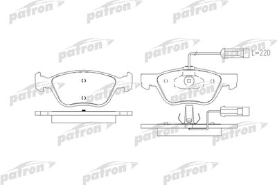 Колодки тормозные дисковые передние PATRON PBP1052