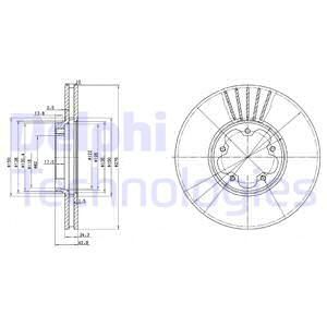 Диск тормозной DELPHI BG3676
