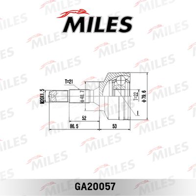 ШРУС наружный Miles GA20057