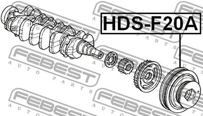 Шкив коленвала FEBEST HDSF20A