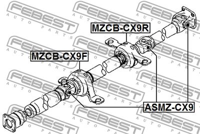 Крестовина карданного вала FEBEST ASMZCX9