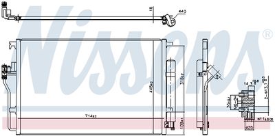 Радиатор кондиционера NISSENS 94917