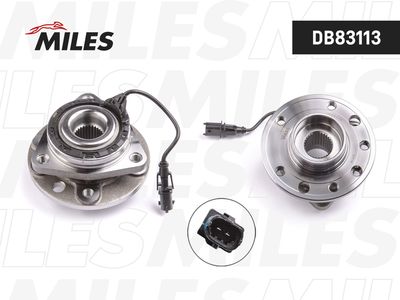 Ступица с подшипником колеса передняя Miles DB83113