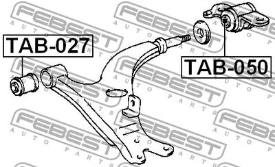 Сайлентблок рычага переднего FEBEST TAB027