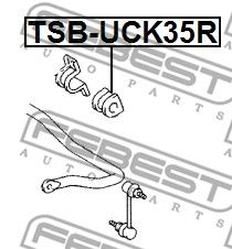 Втулка стабилизатора заднего FEBEST TSBUCK35R