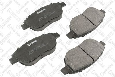 Колодки дисковые передние с антискрипными пластинами STELLOX 000538BSX