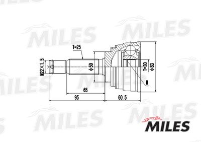 ШРУС наружный Miles GA20261