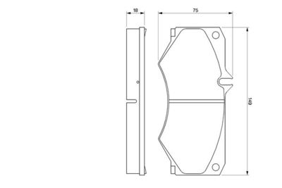 Колодки тормозные дисковые передние BOSCH 0986467841