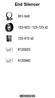Глушитель задняя часть POLMOSTROW 1742