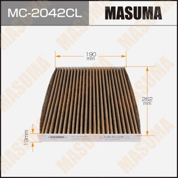 Фильтр салона угольный Masuma MC2042CL