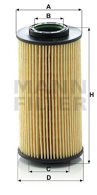 Фильтр масляный MANN-FILTER HU71210X