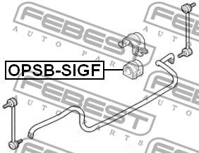 Втулка стабилизатора переднего FEBEST OPSBSIGF