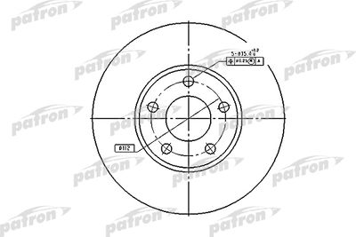 Диск тормозной PATRON PBD2652