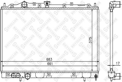 Радиатор STELLOX 1025258SX