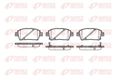 Колодки тормозные дисковые передние REMSA 074002