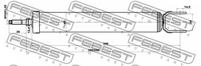 Амортизатор задний FEBEST 12650915R