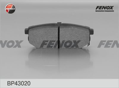 Колодки тормозные дисковые FENOX BP43020