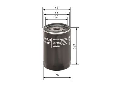 Фильтр масляный BOSCH 0451103340