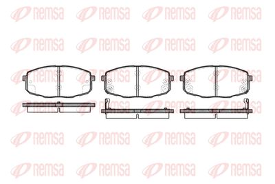 Колодки тормозные дисковые комплект REMSA 103802