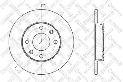 Диск тормозной передний STELLOX 60209910SX