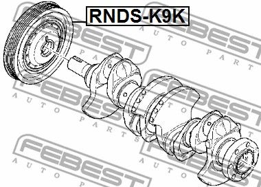 Шкив коленвала FEBEST RNDSK9K