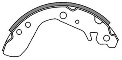Колодки тормозные задние барабанные AKYOTO AKS5534