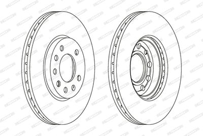 Диск тормозной FERODO DDF1042