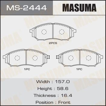 Колодки тормозные Masuma MS2444