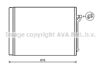 Радиатор кондиционера с осушителем AVA BW5409D