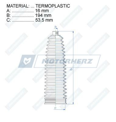 Пыльник рулевой рейки MotorHerz RDZ0058MG