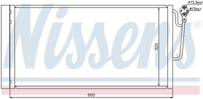 Радиатор кондиционера NISSENS 940118